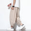 #220-2-AK12# Japanese Style Cotton Linen Cropped Pants