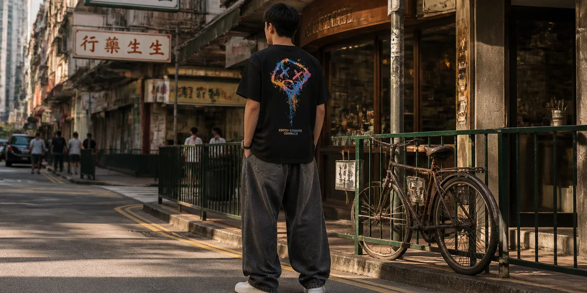 展現硬核滑板風的潮流男生穿搭