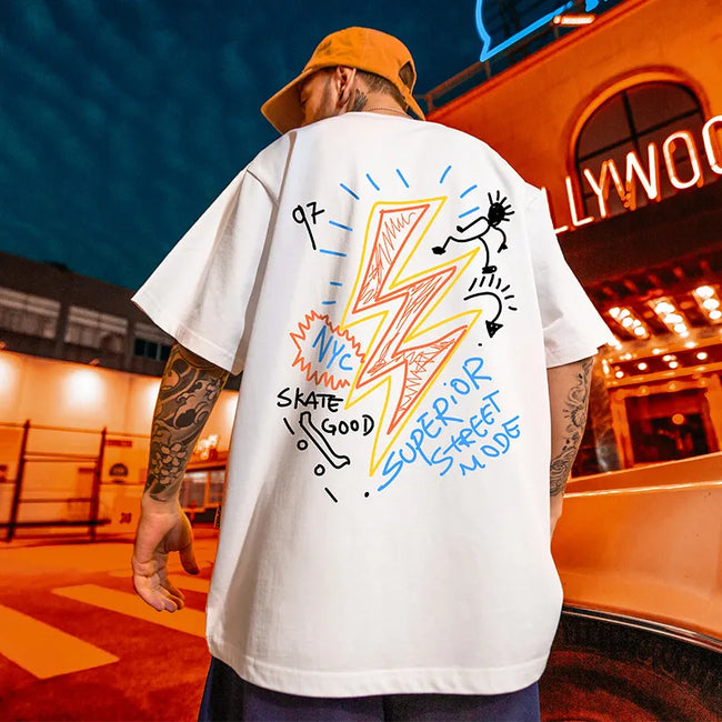 #HS-DT1920#Trendy Casual Short-Sleeved T-Shirt Hover Image