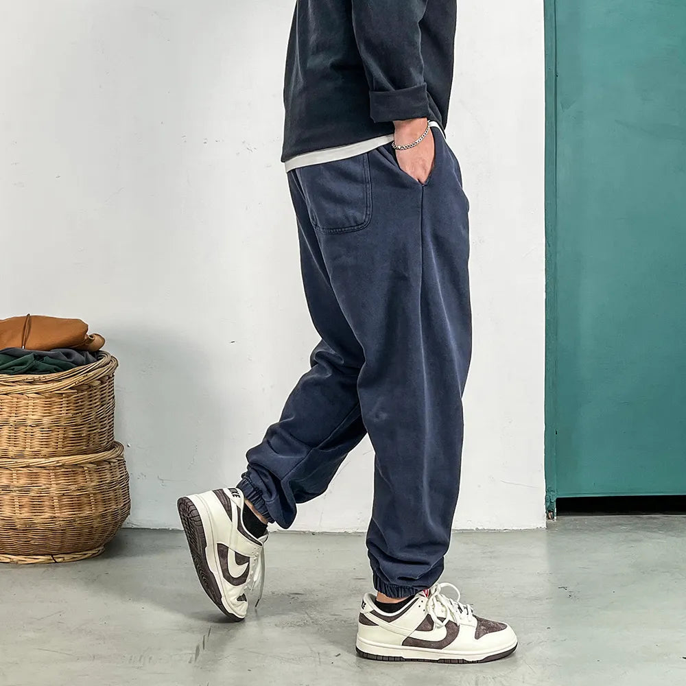 #QM-HL301-TM#復古做舊休閑長褲