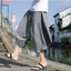 #A005-DK68# 潮品棉麻七分褲