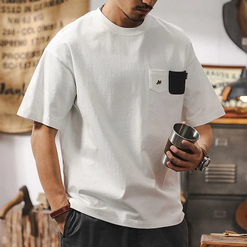 #JT-YTX626-ST# American Retro Short Sleeve T-Shirt