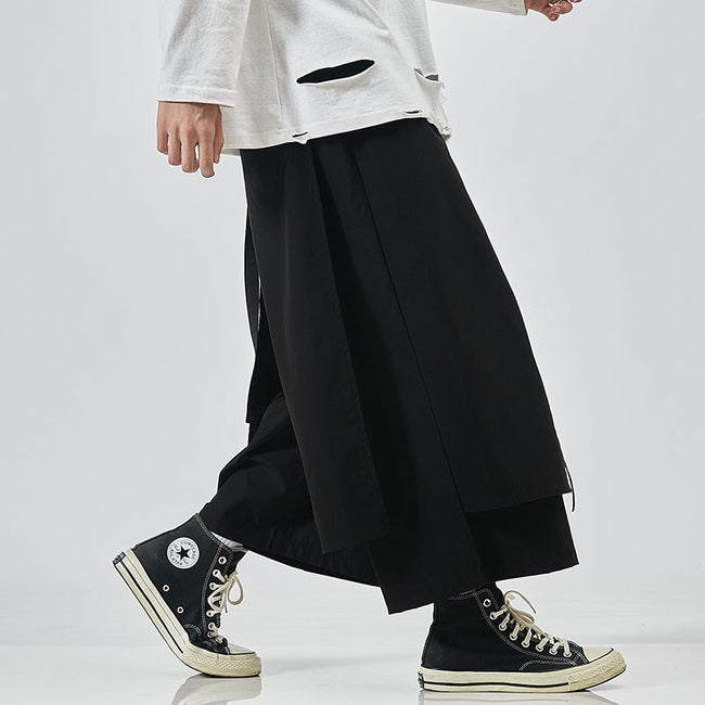 #A048-K403# Trendy Cotton Linen Casual Pants Hover Image