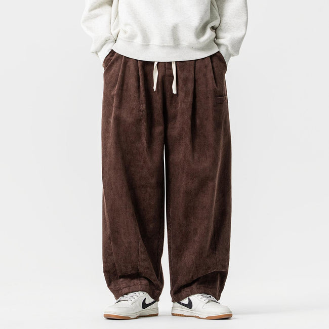 ARCHIVE｜Japanese Retro Pleated Corduroy Loose Casual Balloon Pants Main Image