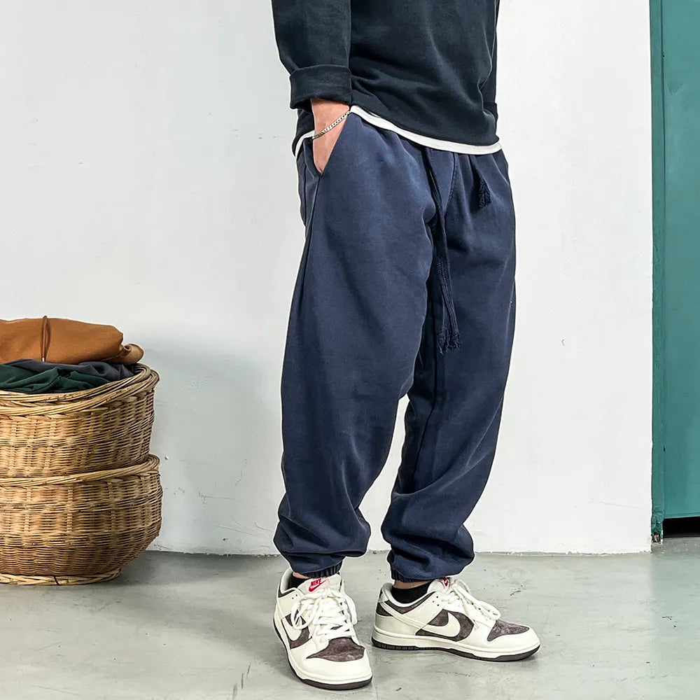 #QM-HL301-TM#復古做舊休閑長褲