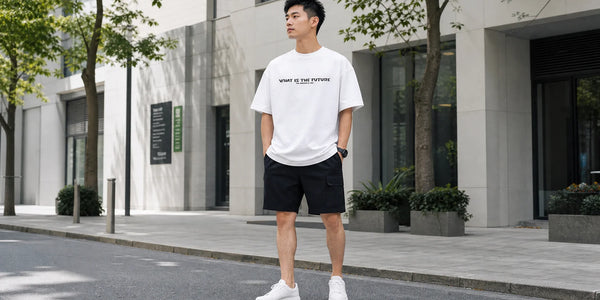 男生5套夏日T恤短褲穿搭公式，這樣穿出高質感與顯高比例！